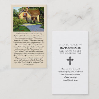 Cartão De Visita A Psalm of David” Comfort & Blessing Prayer Card