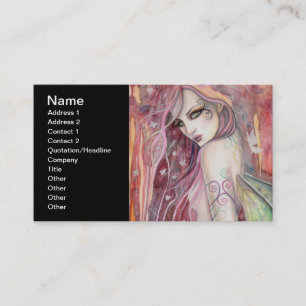 Cartão De Visita A Shy Flirt Modern Fairy Fantasy Art