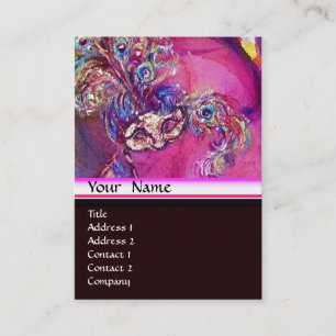 Cartão De Visita A TERCEIRA MÁSCARA / Figurino Designer , Artista d