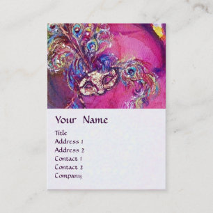 Cartão De Visita A TERCEIRA MÁSCARA / Figurino Designer , Artista d