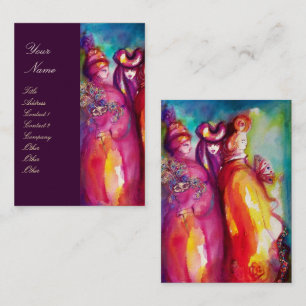 Cartão De Visita A TERCEIROS MÁSCARA/estilista, artista do teatro