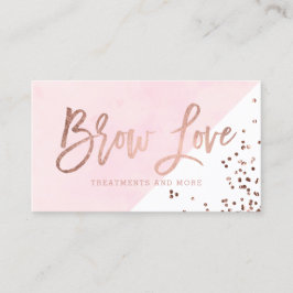 Cartão De Visita A tipografia cor-de-rosa do ouro das testas do