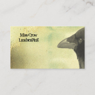 Cartão De Visita A Vintage Crow