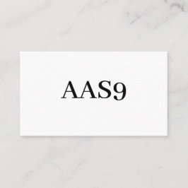 CARTÃO DE VISITA AAS9
