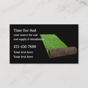 Cartão De Visita Abastecimento de Sod de Jardim
