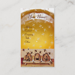 CARTÃO DE VISITA ABELHA DE MEL, APICULTURA, APIARISTA DE CARNE