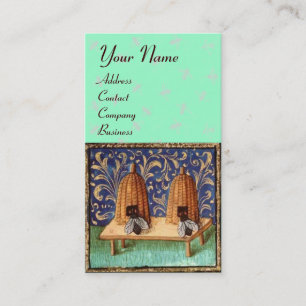 CARTÃO DE VISITA ABELHA DE MEL, APICULTURA, BEEKEPER