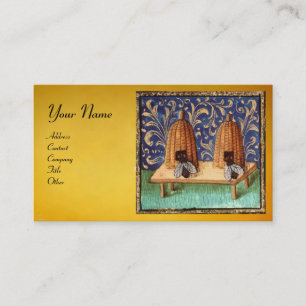 CARTÃO DE VISITA ABELHA DE MEL, APICULTURA, CARNE DE BOVINO, SELO D