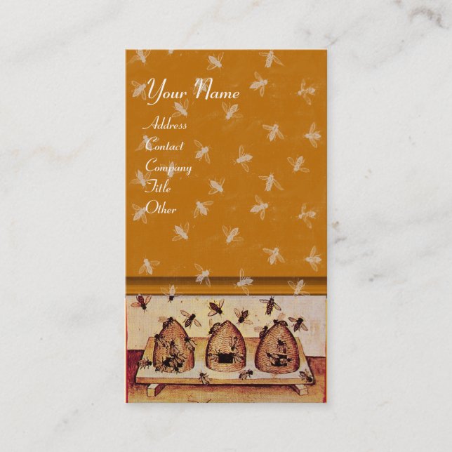 CARTÃO DE VISITA ABELHA DE MEL, APOSTA (Frente)