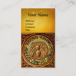 CARTÃO DE VISITA ABELHA DO MEL, APICULTURA, MONOGRAMA DO APIARIST