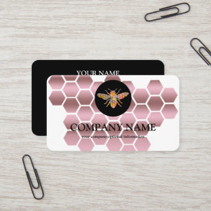 Cartão De Visita Abelhas Abelhas Abelhas Abeparentes de Mel Vintage