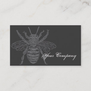 Cartão De Visita Abelhas pretas & vermelhas Bizcard