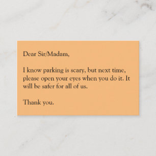 Cartão De Visita Abra seus olhos