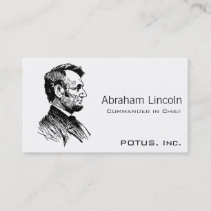Cartão De Visita Abraham Lincoln