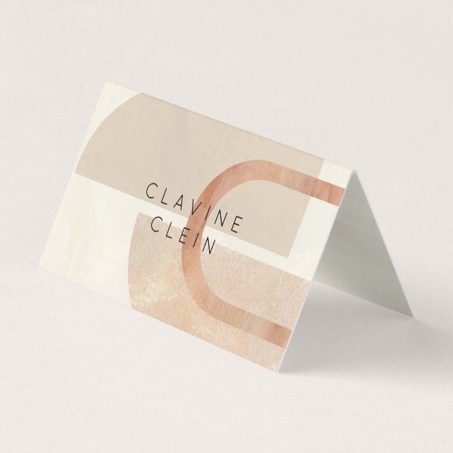 Cartão De Visita Abstract Artist Art Atelier Artisan Creative Busin (Frente)