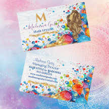 Abstrato Art Bubbles Ouro Monograma Hair Stylist