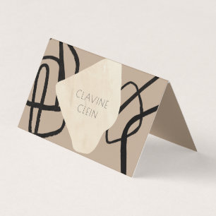 Cartão De Visita Abstrato Artista Atelier Artisan Creative Bi Fold