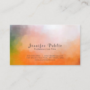 Cartão De Visita Abstrato artística Elegante moderna profissional