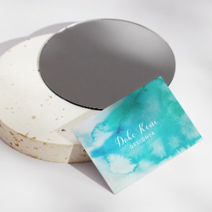 Cartão de visita abstrato Azul