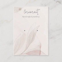 Abstrato Blush Watercolor Foliage Holder