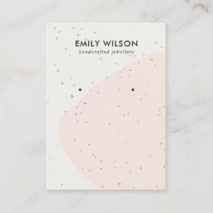 CARTÃO DE VISITA ABSTRATO CERAMIC BLUSH WAVE STUD EARRPLAY