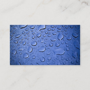 Cartão de visita abstrato das gotas da chuva