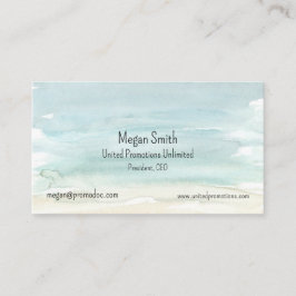 Cartão de visita Abstrato de Aquarela