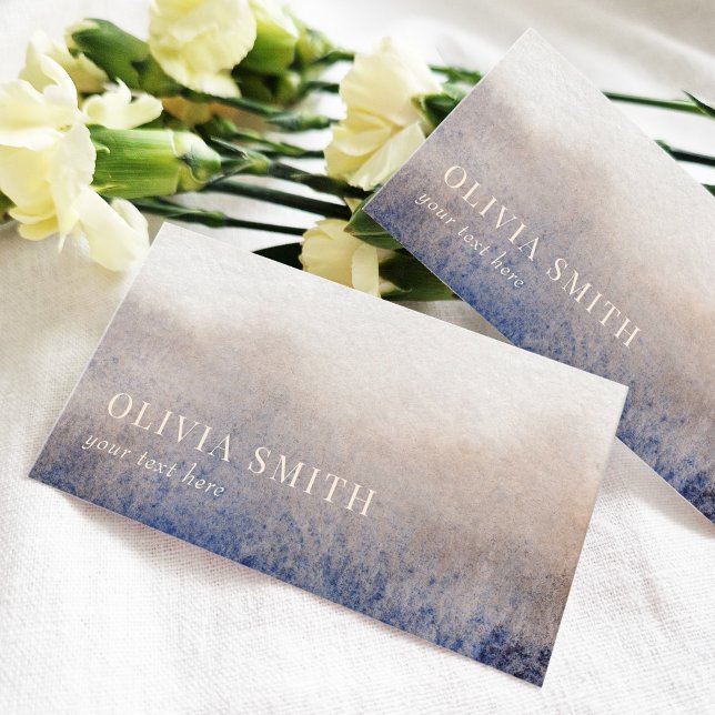 Cartão De Visita Abstrato de Aquarela Moderna (Criador carregado)