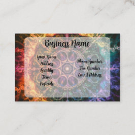 Cartão De Visita Abstrato de Arte do Arco-Íris