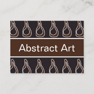 Cartão De Visita Abstrato de Arte Moderna