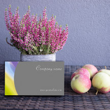 Cartão de visita abstrato de cinza QR minimalista