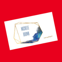 Abstrato de consultor de cristal de ouro azul, bus