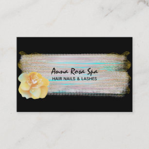 Cartão De Visita *~* Abstrato de Dourada de Lixeira com Barra de P