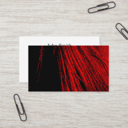 Cartão de visita Abstrato de Mano Vermelho