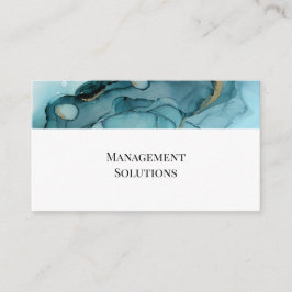 Cartão De Visita Abstrato de Teal