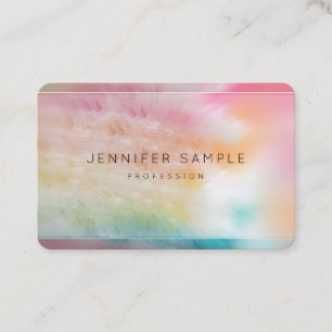 Cartão De Visita Abstrato de Tendência de Arte Moderna Modelo