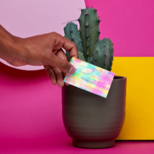 Cartão De Visita Abstrato de Tie Tie Moderno Colorido