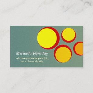 cartão de visita abstrato do design