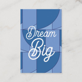 Cartão De Visita Abstrato Geométrico Azul