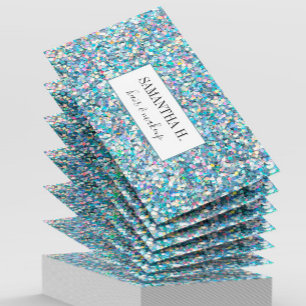 Cartão De Visita Abstrato Glitter Makeup Hair Lashes Unhas Artista