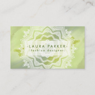 Cartão De Visita Abstrato Mandala
