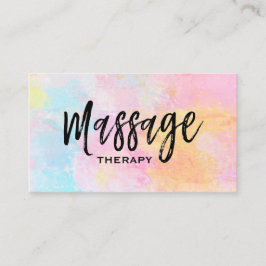 Cartão De Visita *~* Abstrato Massage Terapêutica de Massagem