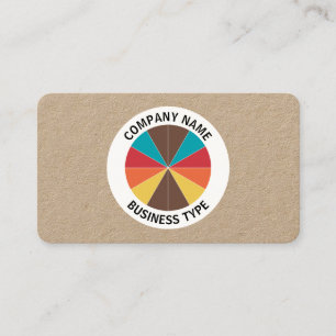 Cartão De Visita Abstrato Pie 05 - kraft