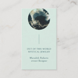 Cartão De Visita Abstrato Planet Mystical Cosmic Empreendedor