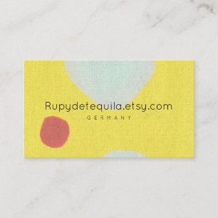 Cartão De Visita Abstrato Rupydetequila de tinta aquosa