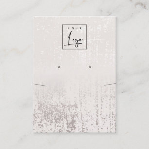 Cartão De Visita Abstrato Silver Rain Necklace Earração de Logoti