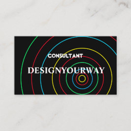 Cartão De Visita Abstrato simples moderno