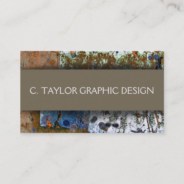 Cartão De Visita "Abstratos urbanos" 3 (Frente)