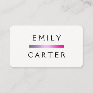 Cartão De Visita Acento chique simples do bar