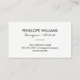 Cartão De Visita Acentos Elegantes Modernos